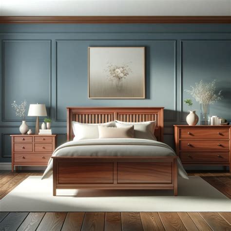 16 Striking Wall Colors for Cherry Wood Bedroom Furniture