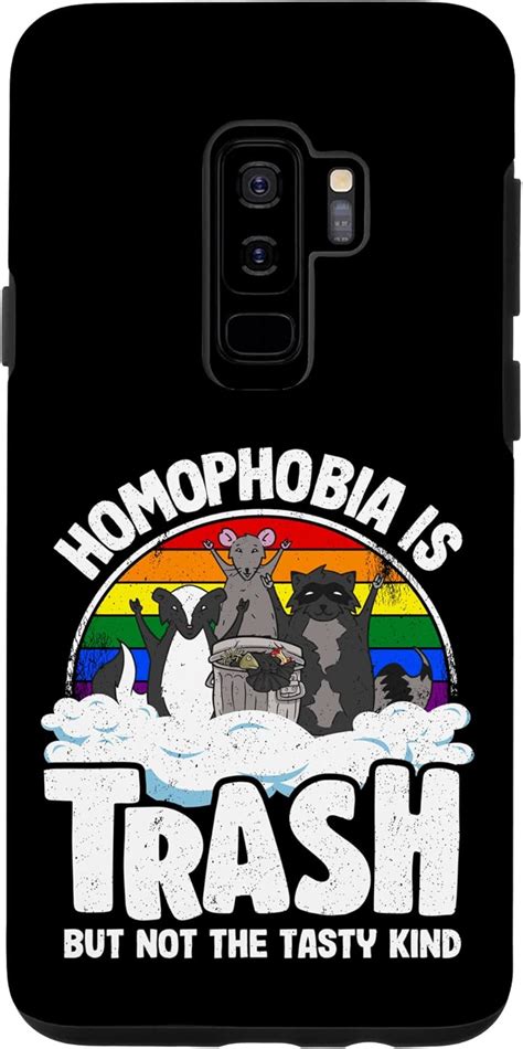 Amazon Galaxy S Homophobia Is Trash Gay Pride Raccoon Opossum Ally LGBT Case Cell
