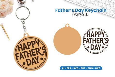 Father S Day Keychain Lasercut SVG