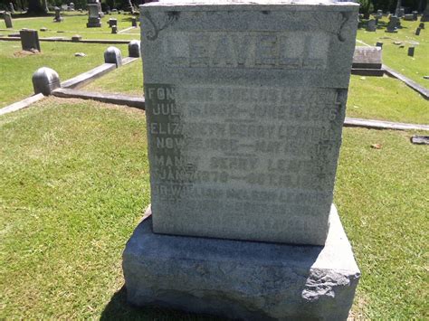 Sarah Elizabeth Lizzie Berry Leavell 1855 1917 Memorial Find A Grave