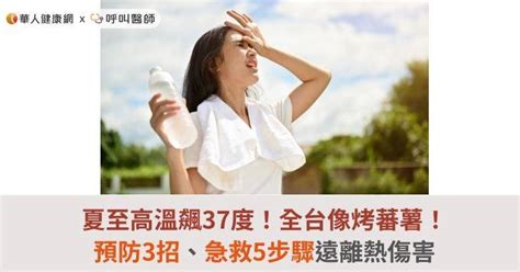 夏至高溫飆37度！全台像烤蕃薯！預防3招、急救5步驟遠離熱傷害 華人健康網 Line Today