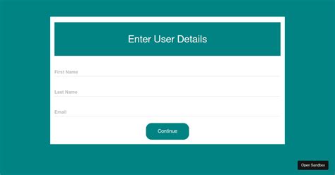 Multistep Form Codesandbox