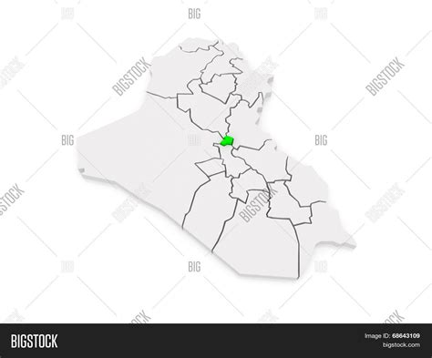 Map Baghdad. Iraq. 3d Image & Photo (Free Trial) | Bigstock