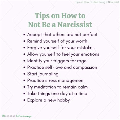 How To Stop Being A Narcissist 21 Tips