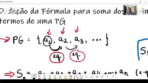 Dedução da fórmula da soma dos n primeiros termos de uma PG YouTube