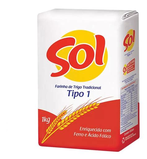 Farinha De Trigo Sol Kg Tradicional Tipo Pacote Kit Un Mercadolivre