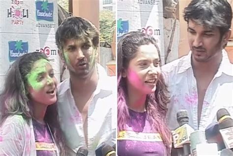 Rare Video Of Sushant Singh Rajput Ankita Lokhande Celebrating Holi