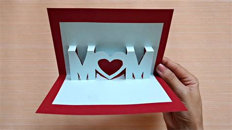 Pop Up Card For Mother S Day D Mom Card Maison Zizou Mothers Day