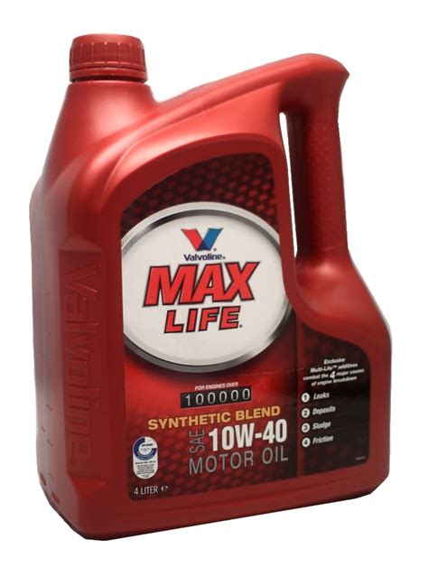 Valvoline MaxLife 10W-40 (4 l) - Oleje.cz