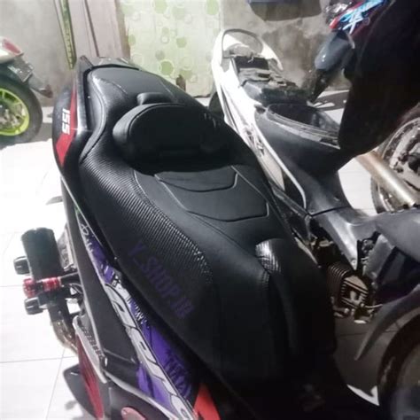 Jual Cover Kulit Jok Motor Aerox New Connected 155 Old 125 Cc Custom