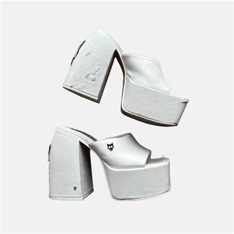 Naked Wolfe White Platform Heels These Have Been Depop