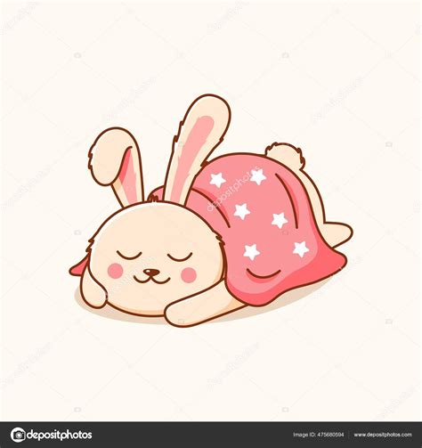 Cartoon Rabbit Sleeping