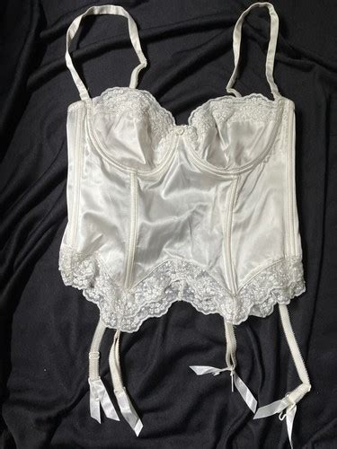 Vintage Victorias Secret Silk Satin Lace Bustier Merrywidow Lingerie EBay