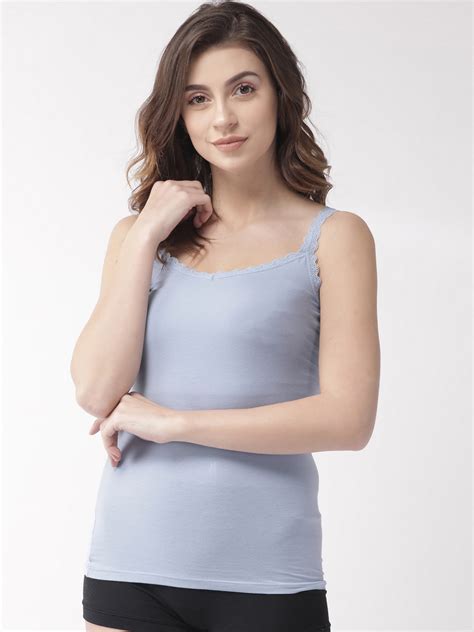 Buy Marks Spencer Women Blue Solid Camisole Camisoles For Women