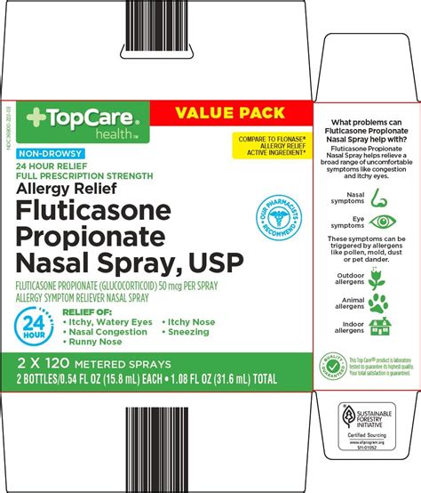 Topcare Fluticasone Propionate Nasal Spray Metered Topco Associates Llc