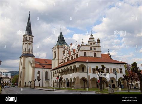 Historical Center Of Levoca Square Slovakia Stock Photo Alamy