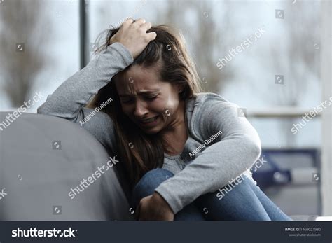 Sad Girl Crying Alone