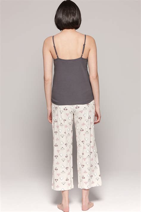 Claudel Lingerie Relaxing Capri Pajama Set CL010190 Women S