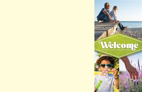 Color Welcome Summer Bulletin Church Bulletins Outreach Marketing