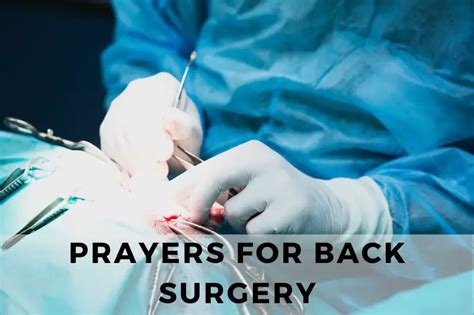 Healing Prayers For Back Surgery Strength In Prayer