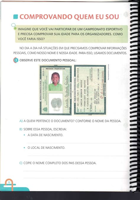 Documentos Pessoais 2 Ano