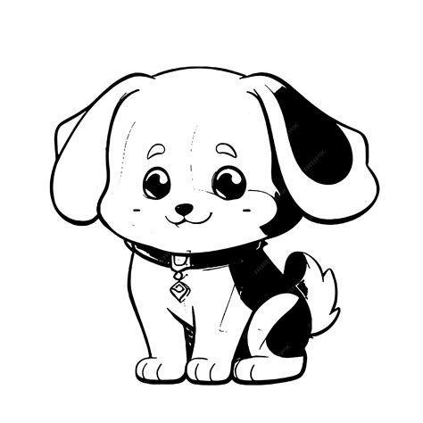 Puppy Clipart Black And White