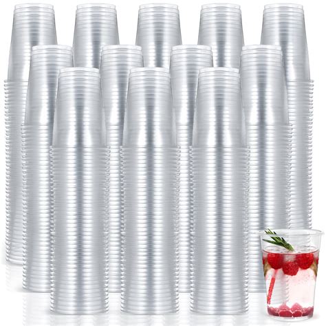 3000 Pcs Disposable Plastic Cups 7 Oz Cold Party Drinking Cups Clear ...