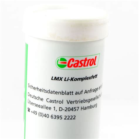 400g CASTROL Fett LMX Li-Komplexfett Hochdruckfett Langzeitfett für ...