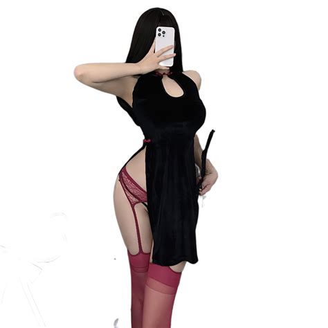 Amazon Sinmiuanime Sexy Cosplay Lingerie Qipao Costume Cheongsam Dress For Women Anime