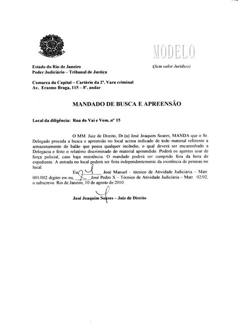 Conhe A O Mandado De Busca E Apreens O Sociedade Amigos Do Bal O