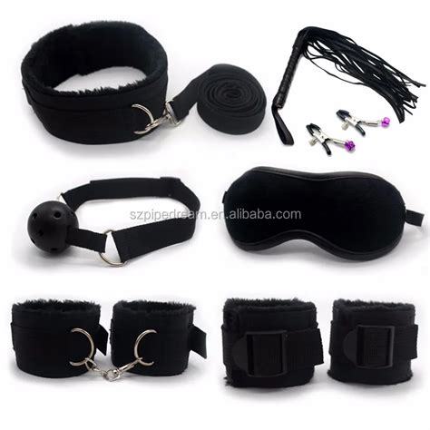 Sex Bondage Kit Set Pcs Fluffy Toys Set Hand Foot Whip Blindfold Couples Erotic Toys Buy Sex