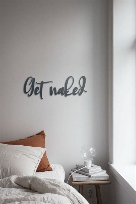 Get Naked Wall Art Get Naked Wood Words Get Naked Wood Sign Etsy
