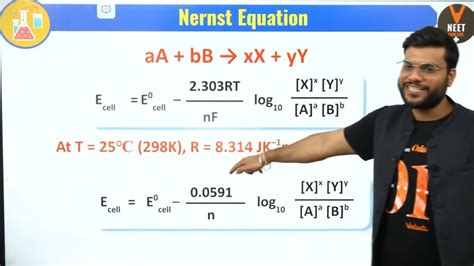 Nernst Equation Class 12 Chemistry In Hindi By Arvind Arora Electrochemistry Youtube