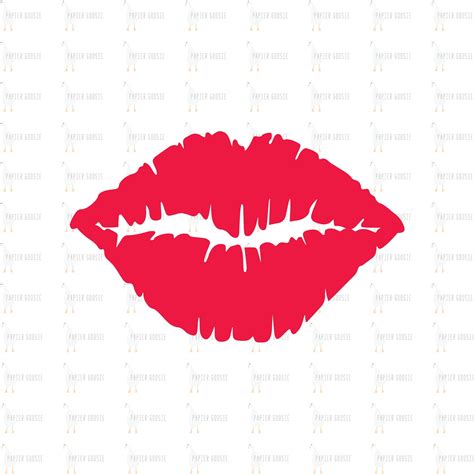 Lips Svg Beautiful Lips Valentine Lips Kiss Cut File Etsy