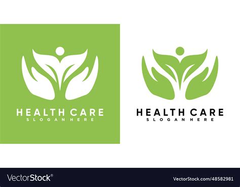 Healthy Care Logo Design With Creative Concept Vector Image