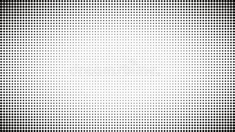 Abstract Black And White Dots Background. Comic Pop Art Style. Light Effect. Gradient Backgroun ...