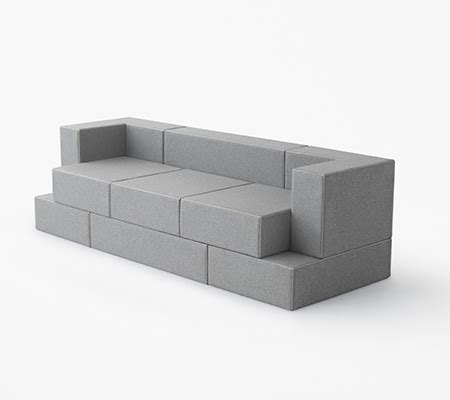 Soft Brick Sofa by Nendo