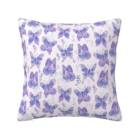 ZICANCN Nature Pink Vintage Butterfly Throw Pillow Covers Bed Couch