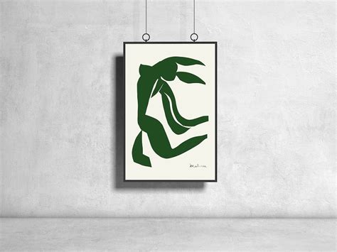 Henri Matisse Nude Green Poster Vintage Wall Art Exhibition Etsy