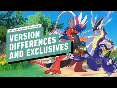 Pokemon Scarlet and Violet - Version Differences and Exclusives - The Global Herald