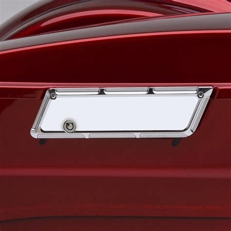 Arlen Ness Beveled Saddlebag Latch Cover Chrome