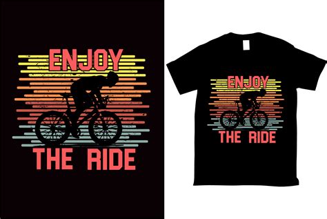 Enjoy The Ride Bicycle Tshirt Design Png Graphic By Emuchy1999