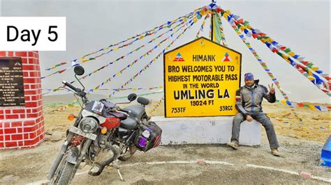 Umling La World S Highest Motorable Pass Day 5 Leh Chal Ladakh