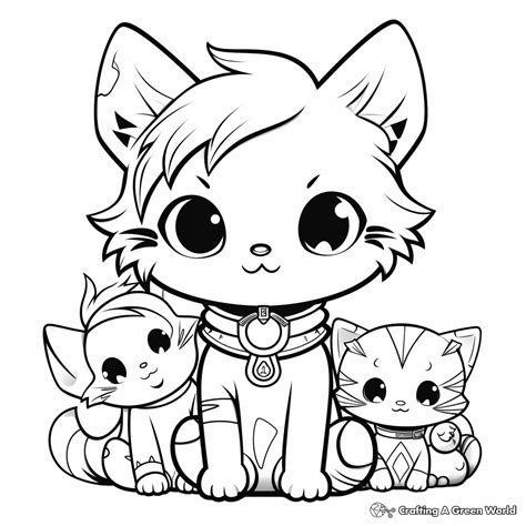 Chibi Cat Coloring Pages - Free & Printable!