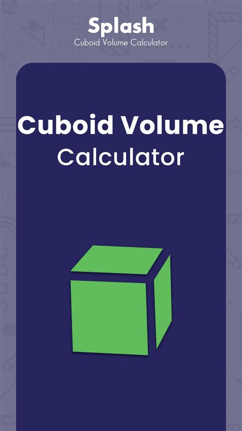 Cuboid Volume Calculator APK for Android Download