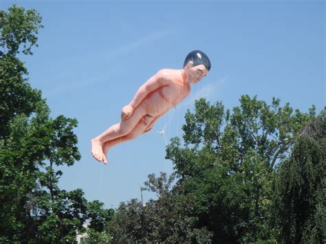 Panoptikal Giant Floating Naked Man May