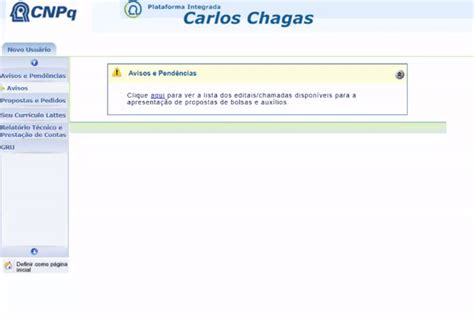 Avisos E Pendências Da Plataforma Integrada Carlos Chagas - Plataforma Carlos Chagas do CNPq: tudo o que você precisa saber!