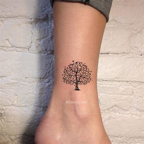 Women's Enchanted Forest Tree Temporary Tattoo Set for Rib, Wrist, Arm ...