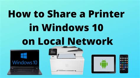 How To Share A Printer In Windows 10 On Local Network YouTube