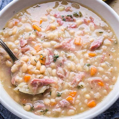 This Old Fashioned Ham And Beans Recipe Pairs Tender White Beans With